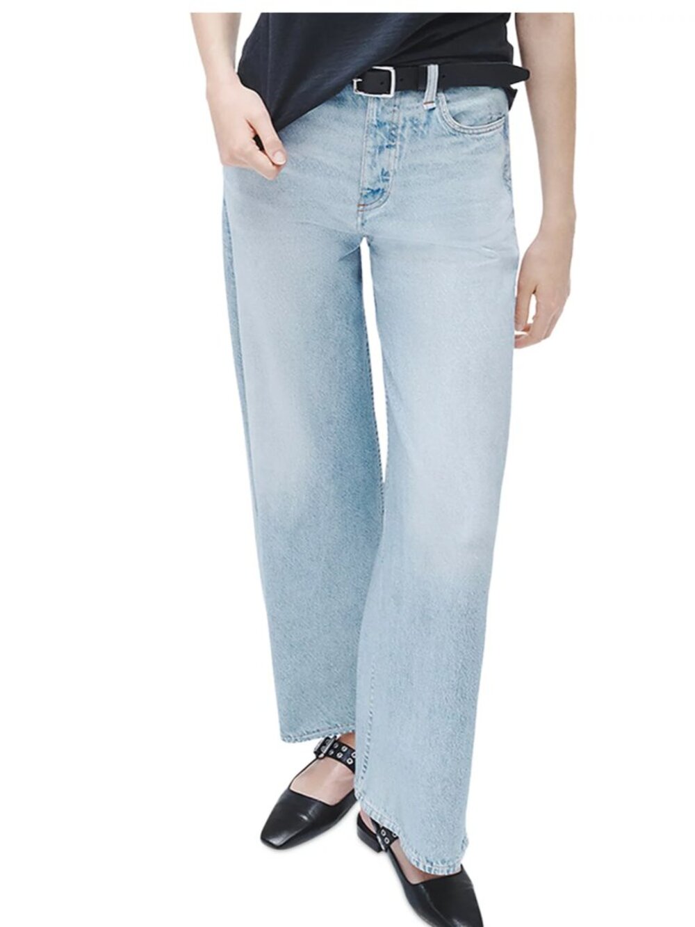 rag & bone Miramar Sofie High-Rise Ankle-Length Cotton Terry Jeans-29- MSRP $258